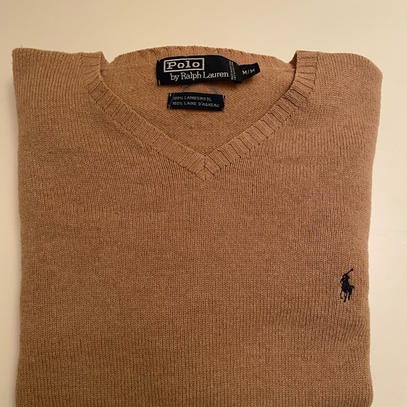 Polo by Ralph Lauren, V-Neck Lambswool Sweater - Picture 3 of 4